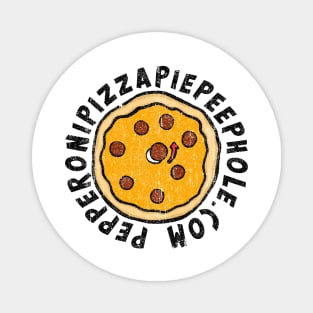 Pepperoni Pizza Pie Peephole Dot Com (Variant) Magnet